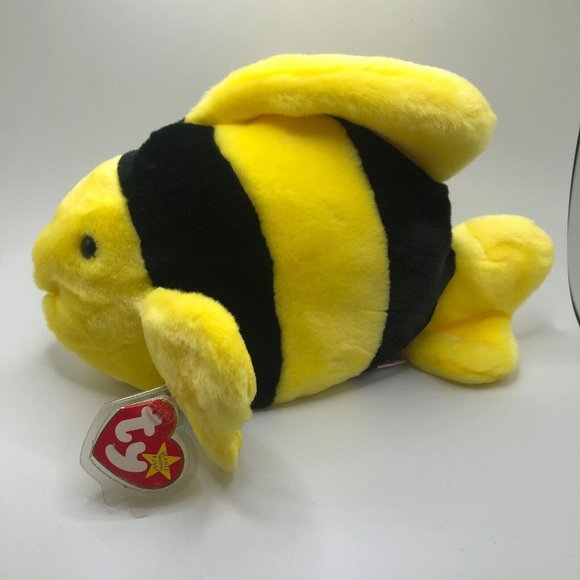 Ty Toys Rare Bubbles Ty Beanie Buddy Fish Mint Condition Mint Tags Werrors Poshmark